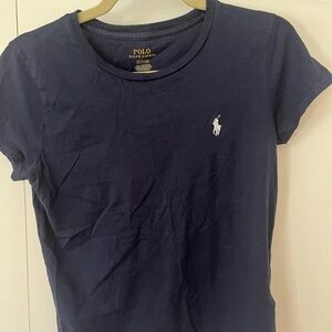 Polo by Ralph Lauren Dark Blue Tee with Gold Logo